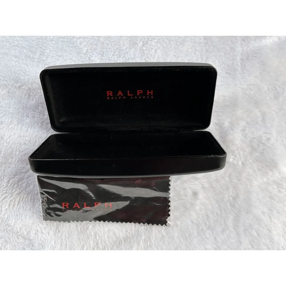 Ralph Lauren Black Hardcase Clamshell Sunglass/Eyeglass Case, New